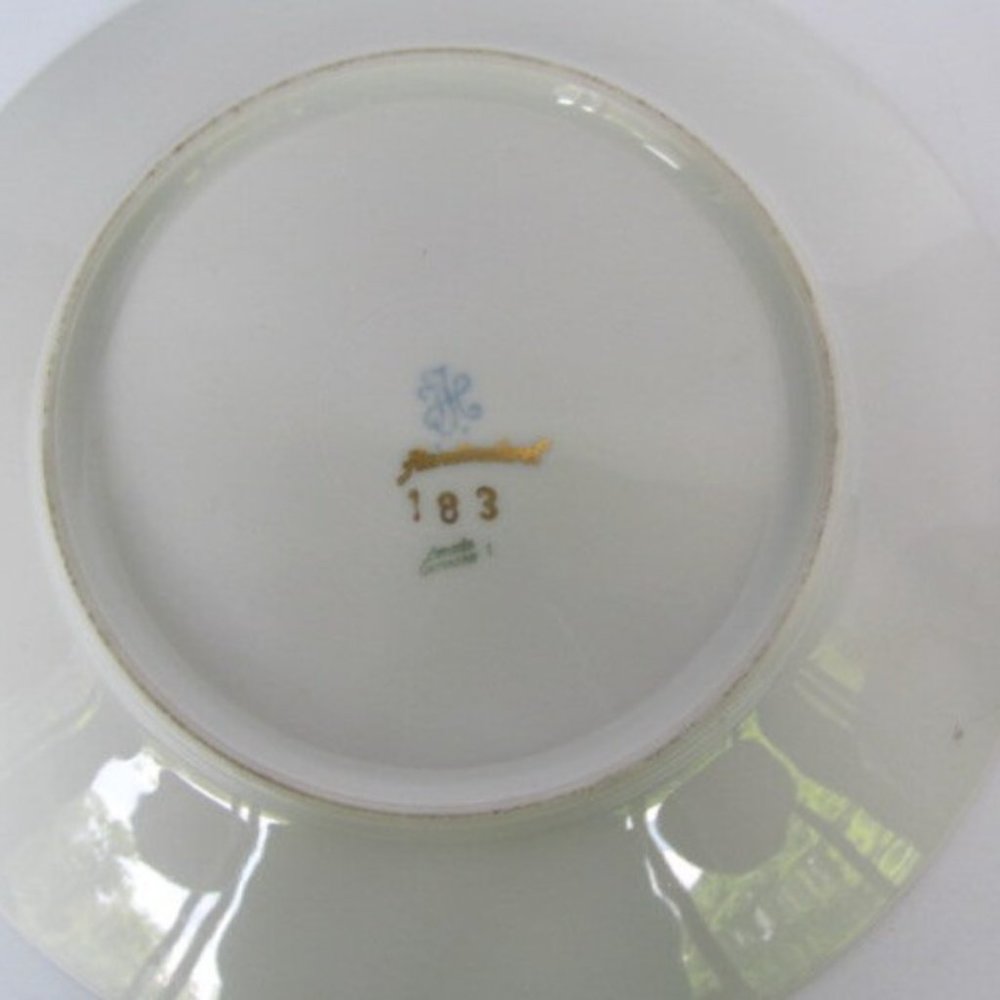 Romantic Gifts Extra Large Tea Cup and Saucer Hand Painted Bavaria Germany Gift - Picture 4 of 5